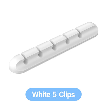 Selbstklebende Kabelhalter Clips Kabelmanagement Kabelorganisator für Desktop USB-Ladekabel Nachttisch Netzkabel Mauskabel 1 Stk.