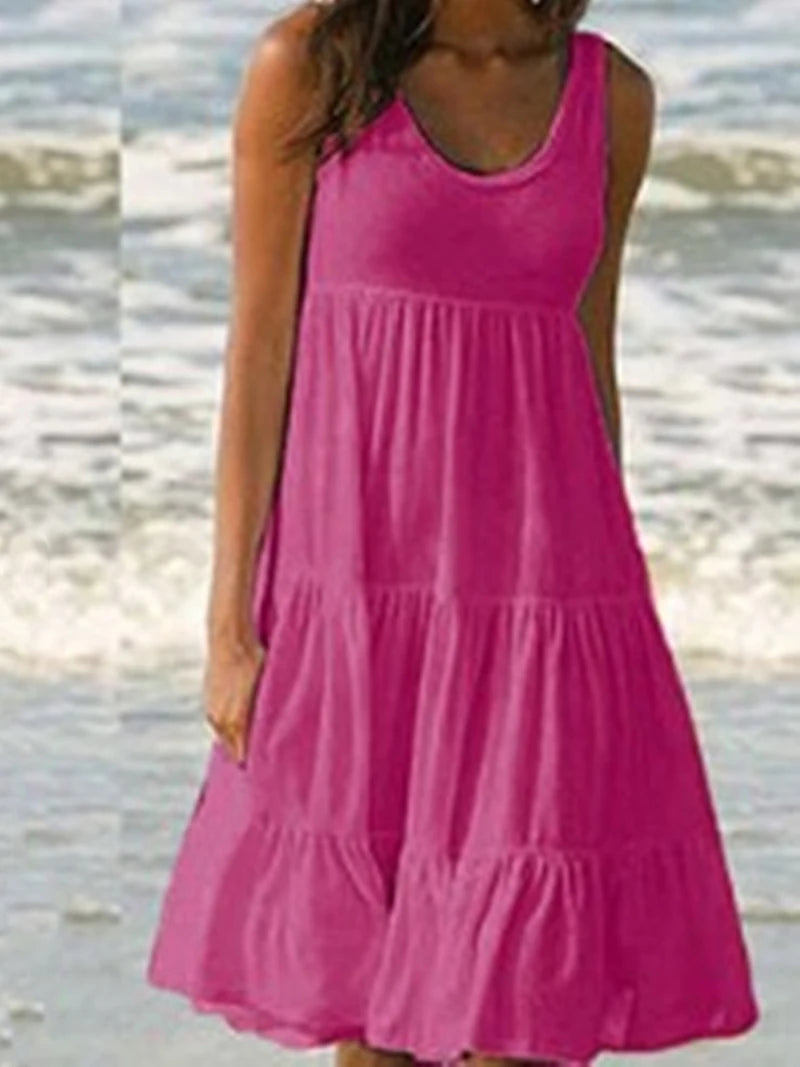 Sexy Trägerkleid Damen Mode Elegant Einfarbig Eng Anliegend Ärmellos Rückenausschnitt Schlitz Kleid Party Nachtclub Midi Kleider Weiblich