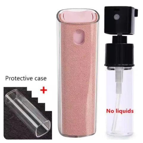 2-in-1 Handy Displayreiniger Spray Tragbarer Tablet-Telefon-Touchscreen-Reiniger Mikrofasertuch-Set Glas Mini-Reinigungs-Artefakt