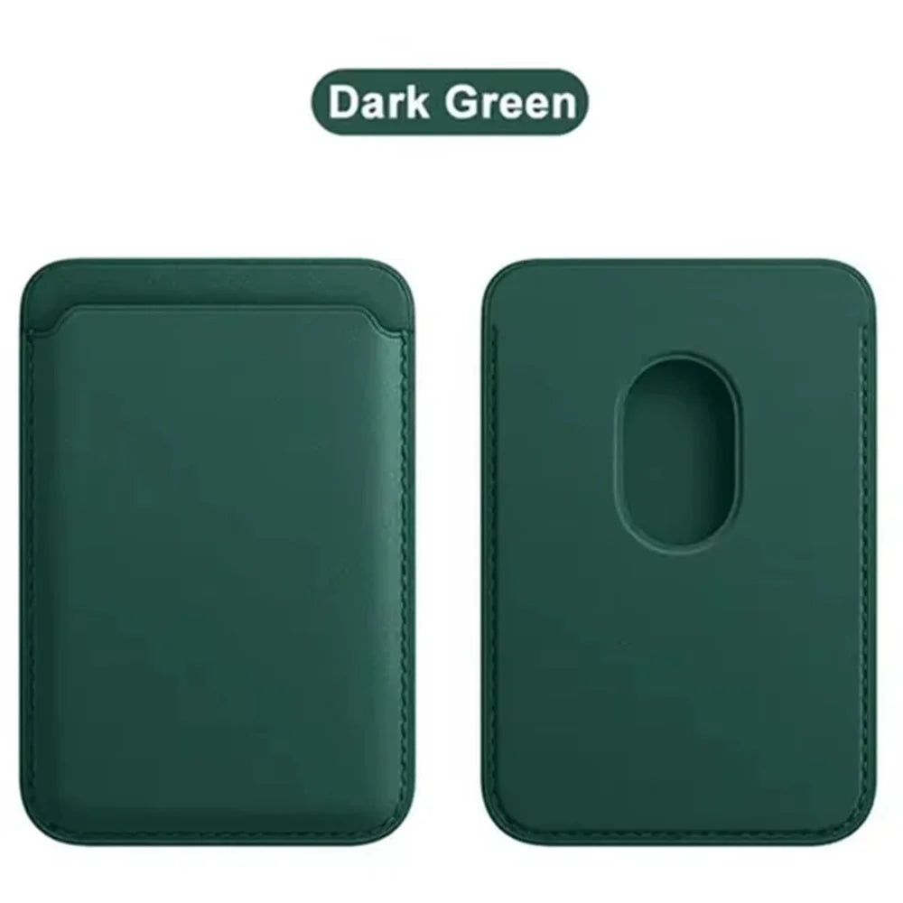 Leather Wallet Case Magnetic Card Holder Macsafe Phone Stand for Magsafe iPhone 15 14 13 Pro Max Safe Support Telephone Bracket