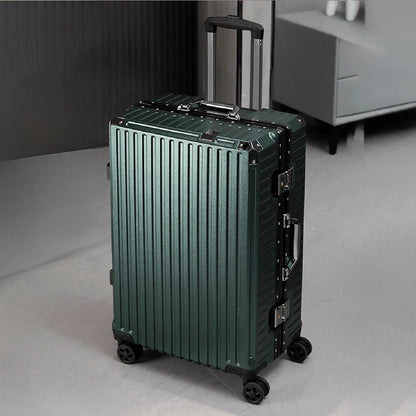 Trolley Luggage 20 24 26 28" Aluminum Frame Rolling Luggage Case USB Travel Suitcase on Wheels Combination Lock Carry on Luggage