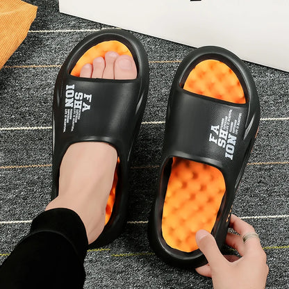 Herren Massage-Slipper Sommer Innen Außen Sandalen Strand Freizeitschuhe Weiche Sohle Slides Herren Flip-Flops Herren Sandalen Große Größe 47