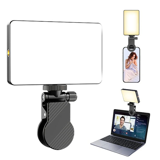 Clearance_Smartphone Selfie Licht Selfie Videokonferenzlicht Tragbares LED-Licht Kompatibel mit Handy iPad Laptop Kamera_