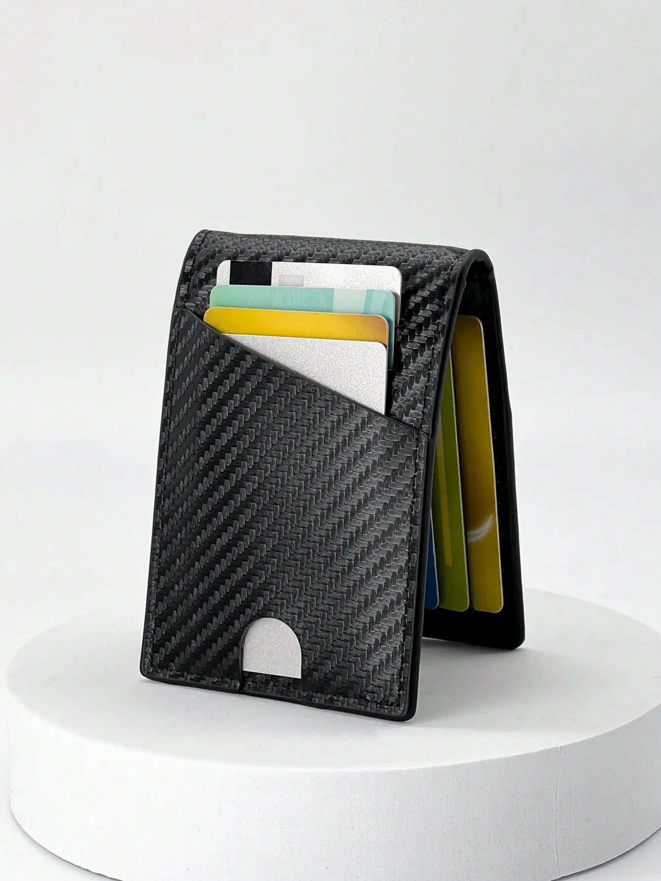 Rfid Carbon Fiber Men Wallets Man Card Holder Money Bag Slim Thin Mini Wallet Male Small Short Purse Black Walet Billfold Vallet