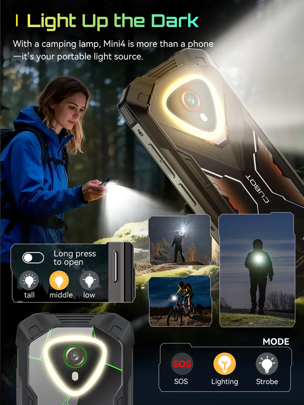 Mini-Smartphone Android 15 Cubot KingKong MINI 4, 4,7-Zoll-Mini-Bildschirm, 90Hz, 4700mAh, bis zu 20GB RAM+256GB ROM, Mini-Telefon, NFC