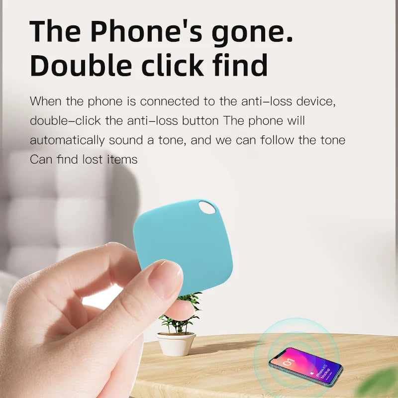 HOMEFISH Mini Bluetooth 5.0 Tracker Anti-Verlust-Gerät Rund Haustier Kinder Tasche Geldbörse Ortung Smart Finder Locator