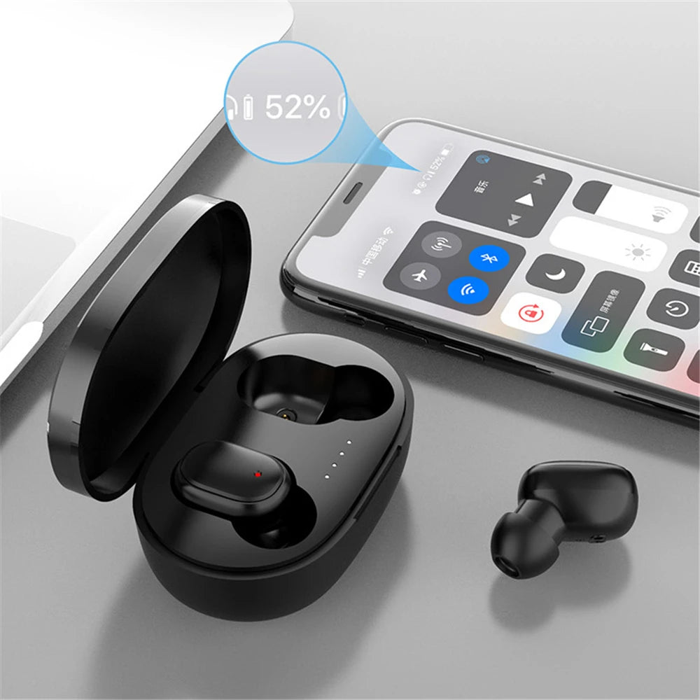 A6S Kabellose Bluetooth-Ohrhörer - Sport-Touch-Control-Headset mit LED-Anzeige Stereo-Sound für Xiaomi Huawei