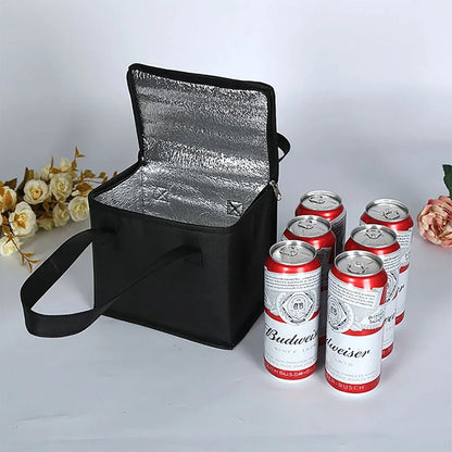 Tragbare Lunch-Kühltasche Faltbare Isolierung Picknick-Kühlbox Lebensmittel-Isoliertasche Getränketräger Isoliertaschen Bier-Liefertasche
