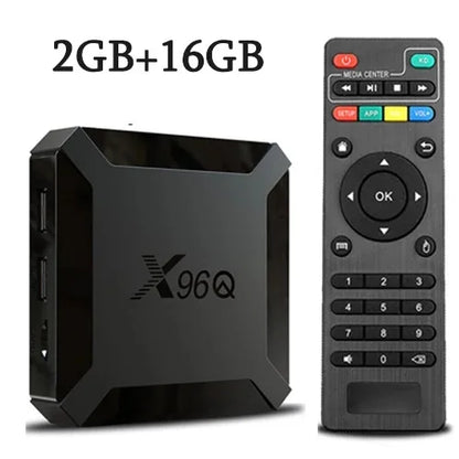 X96Q TV Box Android 10.0 4K Allwinner H313 Quad Core 2.4G Wifi Google Player Youtube Media Player X96 2GB 16GB Smart Set Top Box