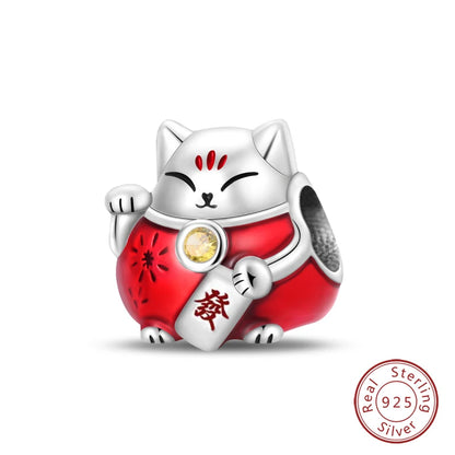 Original 925 Sterling Silber Rote Charm Perlen Rotwein Chili Hantel Anhänger für Frauen Passend für DIY Armband Geburtstag Schmuck Geschenk