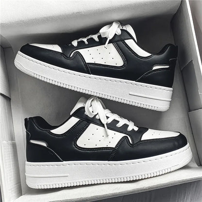 Spring and Summer Men's Shoes, New Breathable Sneakers, Men's Trendy and Versatile Thick-Soled White Shoes, Sports and Casual Shoes