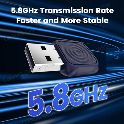 CarlinKit 5.0 Mini Ultra Wireless Adapter Kabelloses CarPlay Android Auto Für OEM-Fahrzeuge Plug and Play WiFi Bluetooth Auto-Verbindung