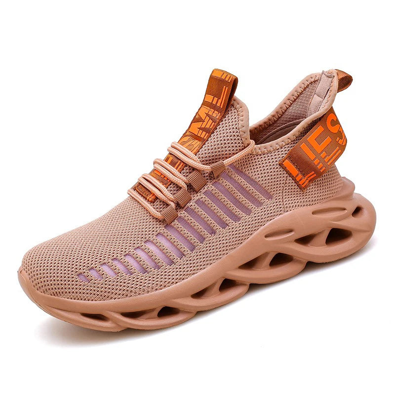 MAEDEF Herrenschuhe Bequeme Freizeit-Sneaker Atmungsaktive Plateau-Laufschuhe Herren Mesh Tenis Sportschuhe Walking Tenis Masculino