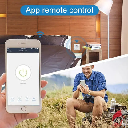 Tuya Wifi Smart Socket EU Stecker 16/20A Leistungsüberwachung Fernbedienung SmartLife APP Funktioniert mit Alexa Yandex Alice Google Assistant