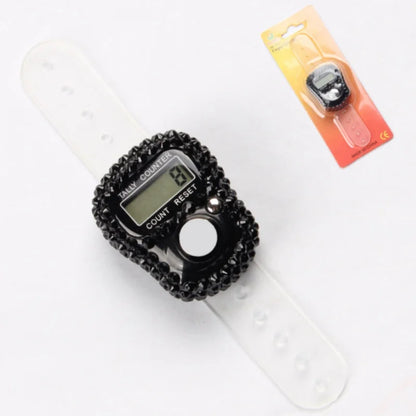 Resetierbarer Fingerzähler Ring Mini LCD Digitaler Display Zähler, Handzähler, Stichzähler, Stricken, Runden, Angeln, Golf und Reihe