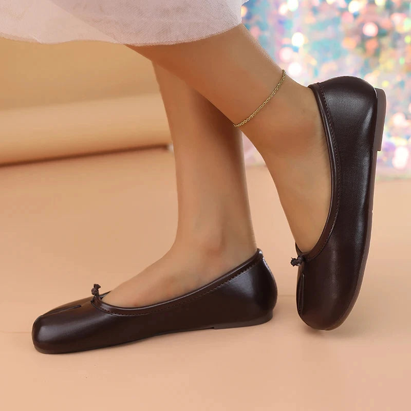 2026 Ganzjährige neue Damen Sanfte Flats mit flacher Sohle - Schleife Bequeme Mutter-Schuhe, verschiedene Optionen verfügbar Freizeitschuhe