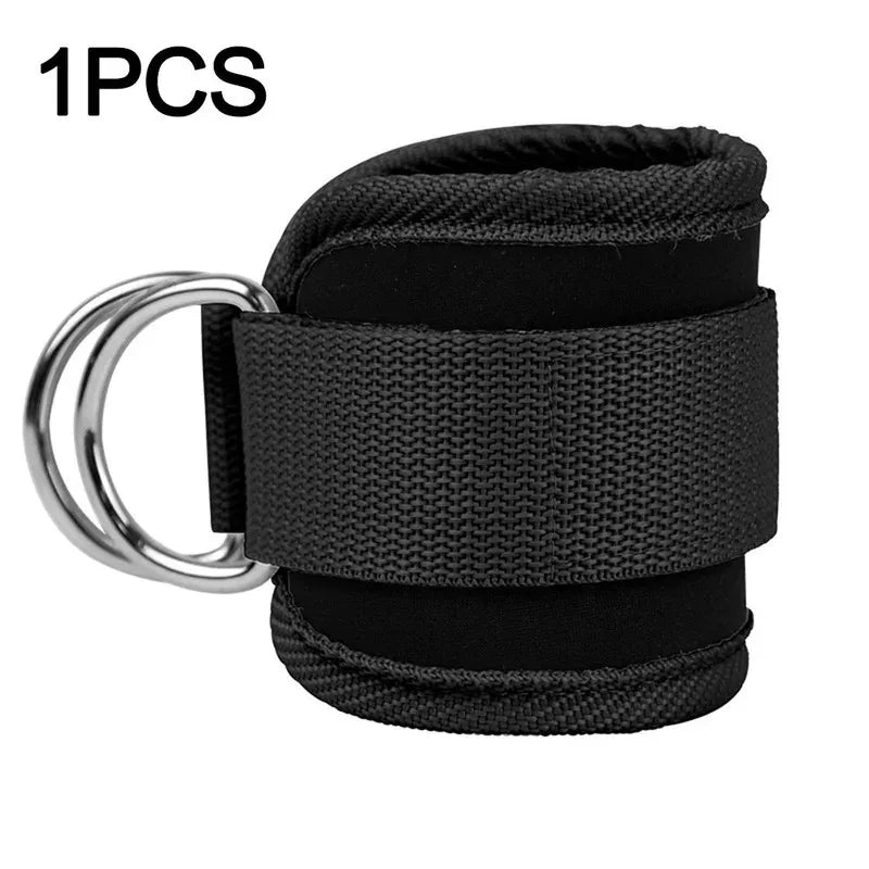 1PC Gepolsterte Knöchelriemen Knöchelriemen für Kabelzugmaschinen Doppelte D-Ring Fitness Knöchelmanschetten für das Fitnessstudio Rabatt-Beinstrecker
