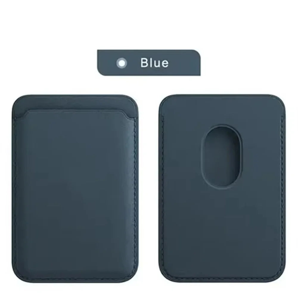 Leather Wallet Case Magnetic Card Holder Macsafe Phone Stand for Magsafe iPhone 15 14 13 Pro Max Safe Support Telephone Bracket