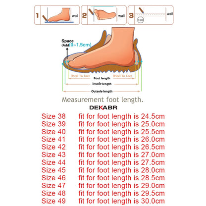 DEKABR Brand Spring Summer Hot Sell Moccasins Men Loafers High Quality Genuine Leather Shoes Men Flats Lightweight Driving Shoes