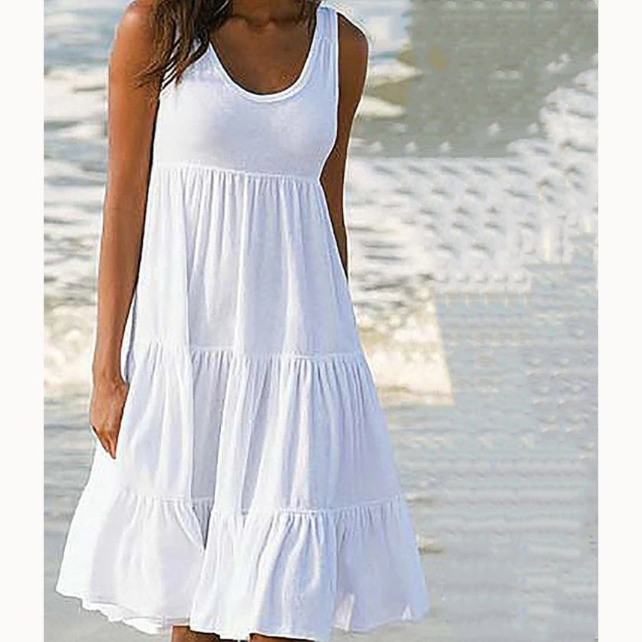 Sexy Trägerkleid Damen Mode Elegant Einfarbig Eng Anliegend Ärmellos Rückenausschnitt Schlitz Kleid Party Nachtclub Midi Kleider Weiblich