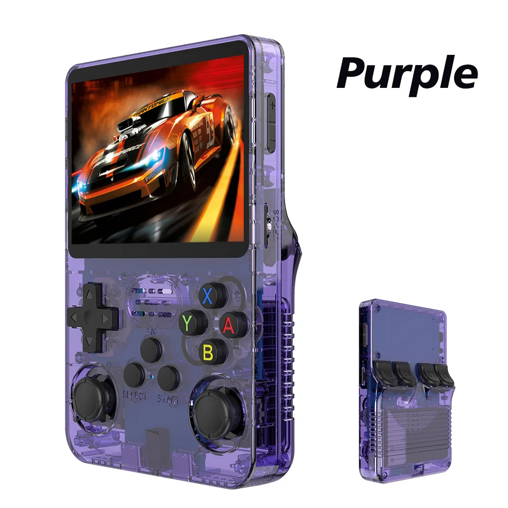 R36S Retro Handheld-Videospielkonsole Linux-System 3,5 Zoll IPS-Bildschirm 3000mAh Akku 64G/128G TF-Karte Vorinstallierte Spiele