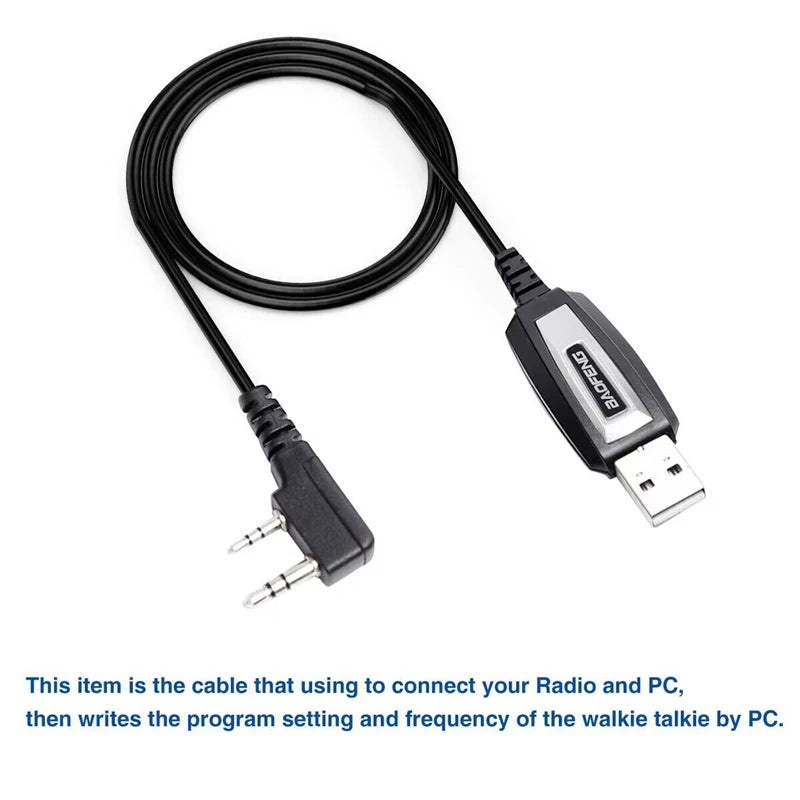 USB-Programmierkabel für Walkie-Talkies – Kompatibel mit Baofeng UV-5R/82/888S/UV-S9PLUS & Quansheng UV-K5/5R Plus