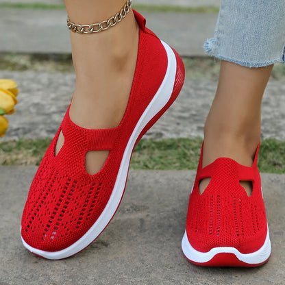 Damensommerschuhe - Freizeit-Sneaker, schlicht, für vier Jahreszeiten geeignet, leichte flache Damenschuhe, einfarbig, Ausverkauf mit kostenlosem Versand