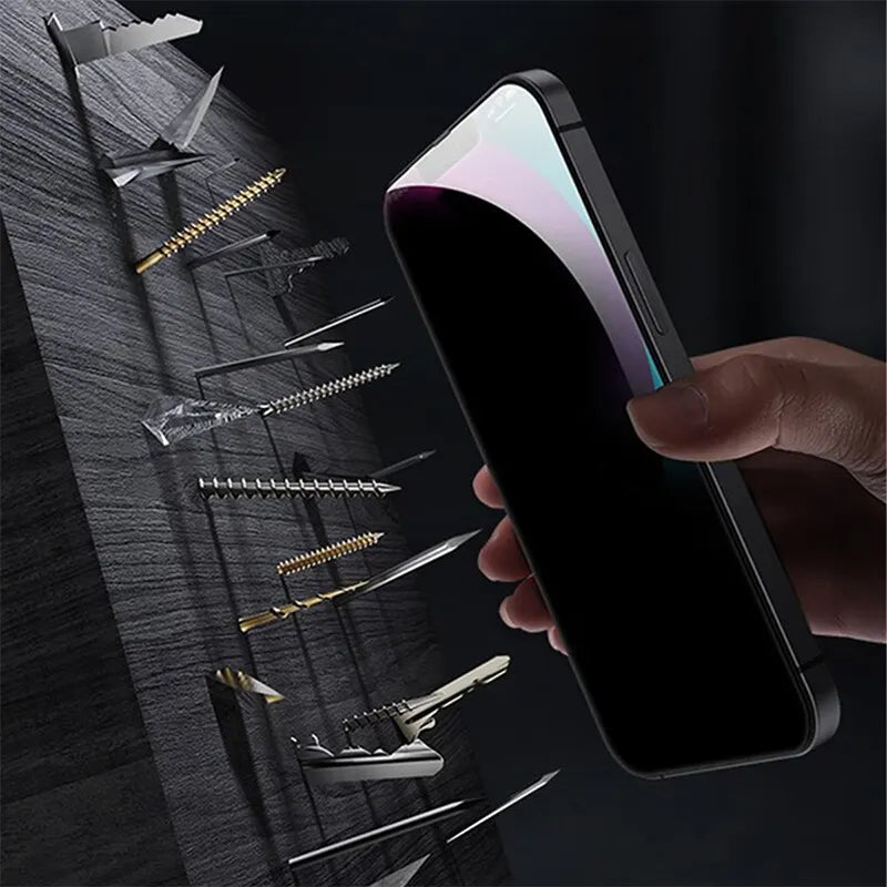 4 STÜCK Blickschutzfolie für iPhone 14 Pro Max 16 Pro Anti-Spy Glas für iPhone 13 15 12 11 Pro Max 13 Mini Panzerglas