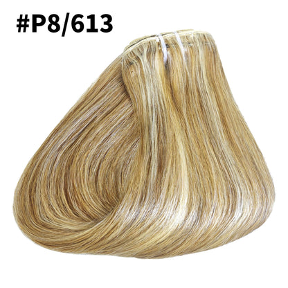 Clip In Hair Extensions Real Human Hair Color #4 Chocolate Brown Clip In Hair Extensions 8pcs Hair Natural Black Color 24 Inches