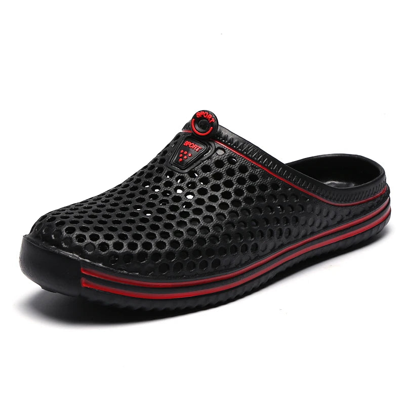 YRZL Herrenschuhe Strandpantoffeln Unisex Hohl Casual Damen Strandsandalen Flip-Flops Schuhe Rutschfest Größe 36-45 Herrenpantoffeln