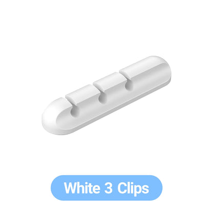 Selbstklebende Kabelhalter Clips Kabelmanagement Kabelorganisator für Desktop USB-Ladekabel Nachttisch Netzkabel Mauskabel 1 Stk.