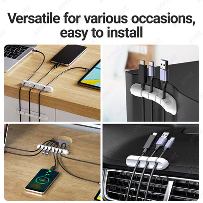 Selbstklebende Kabelhalter Clips Kabelmanagement Kabelorganisator für Desktop USB-Ladekabel Nachttisch Netzkabel Mauskabel 1 Stk.