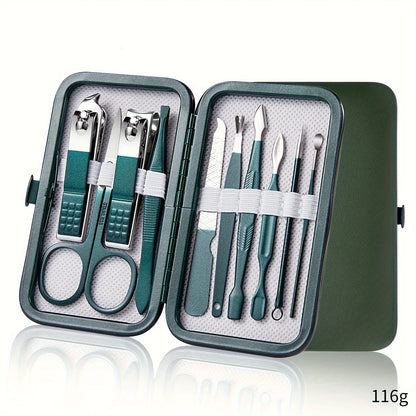 Professionelles 7/10/12/18-teiliges Nagelpflegeset aus Edelstahl Maniküre & Pediküre Set Nagelknipser Set mit Reiseetui