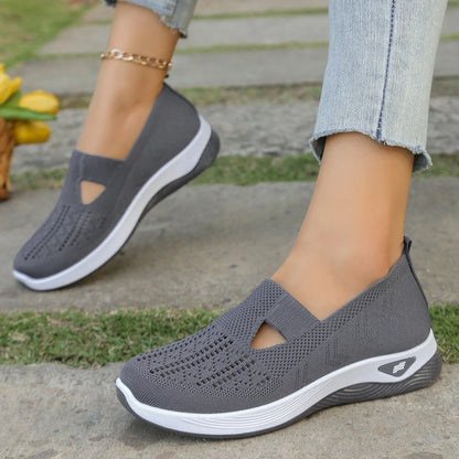 Damensommerschuhe - Freizeit-Sneaker, schlicht, für vier Jahreszeiten geeignet, leichte flache Damenschuhe, einfarbig, Ausverkauf mit kostenlosem Versand