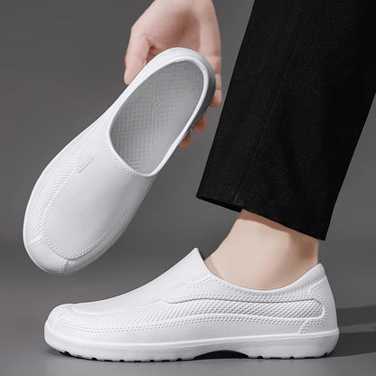 In-Stock Waterproof Food-Grade Shoes, Outdoor Work Safety Shoes, Waterproof and Wear-Resistant, Ultra-Light Slip-On Rain Shoes, Work Shoes