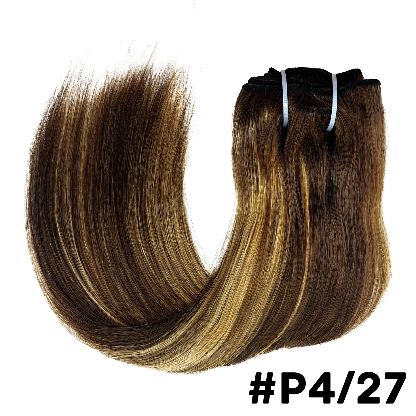 Seamless Clip ins Extensions Human Hair Straight Brazilian Remy Real Natural Soft Hair 8Pcs 120G Clip on Human Hair Extensions