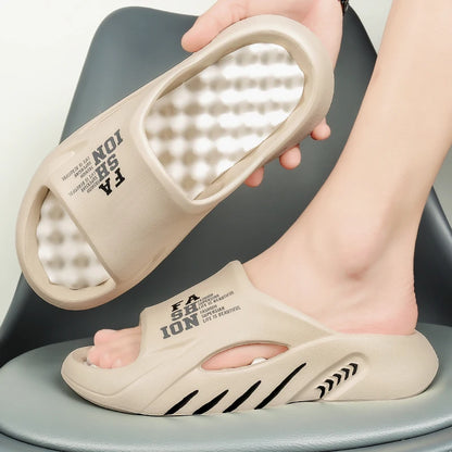 Herren Massage-Slipper Sommer Innen Außen Sandalen Strand Freizeitschuhe Weiche Sohle Slides Herren Flip-Flops Herren Sandalen Große Größe 47