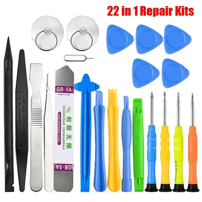 21 in 1 Mobile Phone Repair Tools Kit For Apple Android Samsung Set Screwdriver Combination Skid Multi Function Disassembly Kit