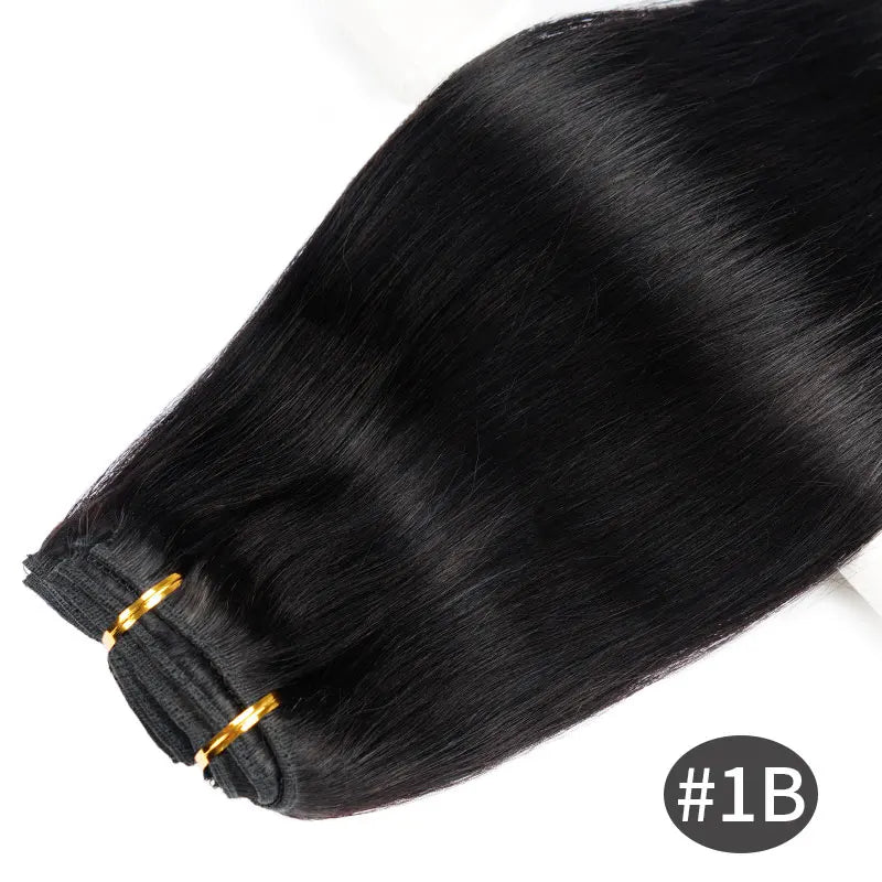 Doreen 160G 200G 240G Volume Series Brazilian Machine Remy Straight Clip In Human Hair Extensions  Full Head 10Pcs 14 to 24 Inch