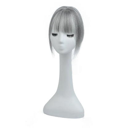 Real Human Hair Toppers for Women Daily 360°  Bangs 3D Hair Pieces with Thinning Hair Bangs20, 25, 30, 35cm