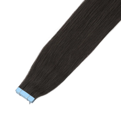 MRSHAIR Tape in Hair Extensions Human Hair Blonde Seamless Tape Hair Extensions 4x0.8cm Skin Weft PU Tape On Hair 20PCS 12"-24"