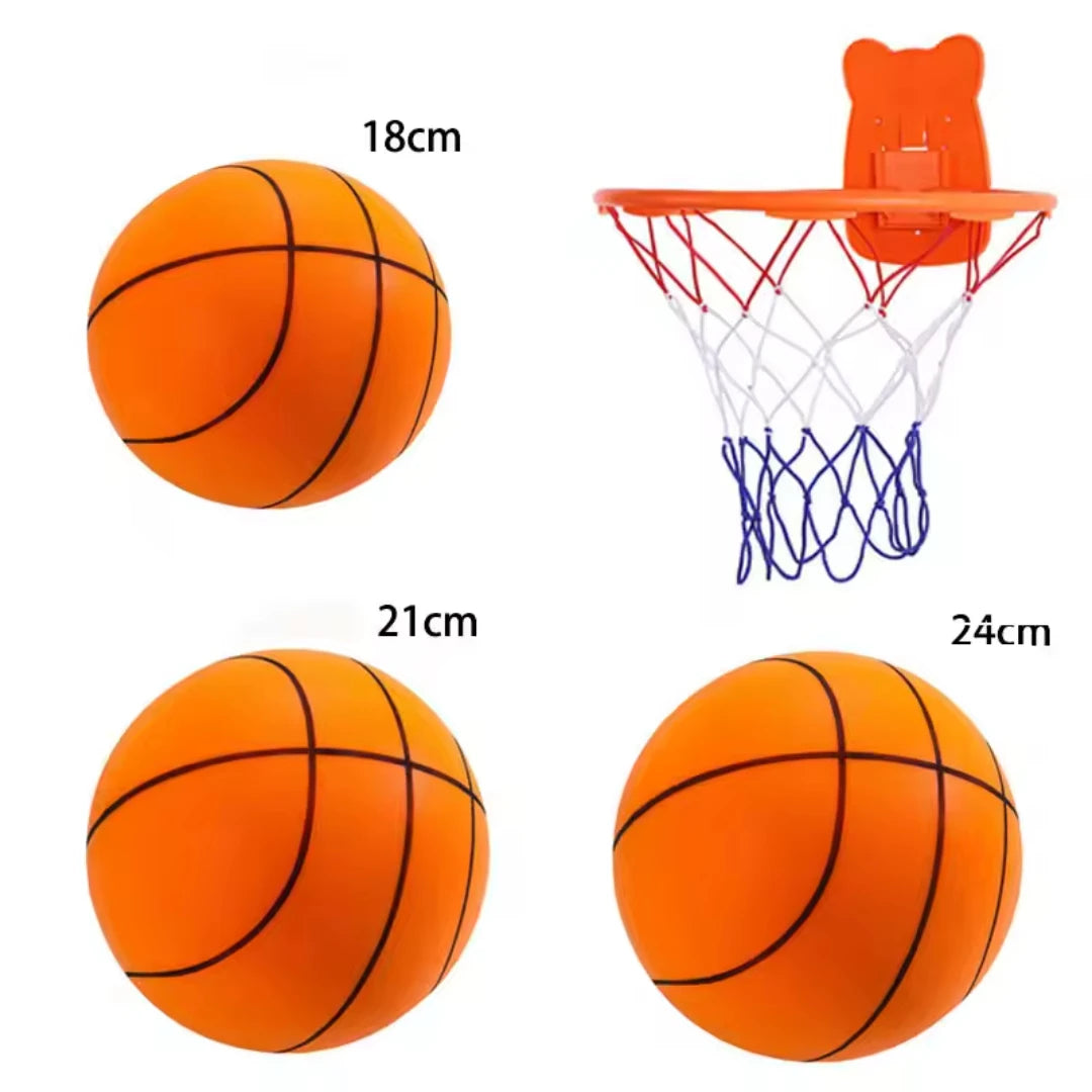 Lautloser Basketball Geräuschlos Geräuscharm Hohe Dichte Weicher PU-Schaum Quetschbarer Ball Indoor Stummer Prellender Basketball Kindersportspielzeug
