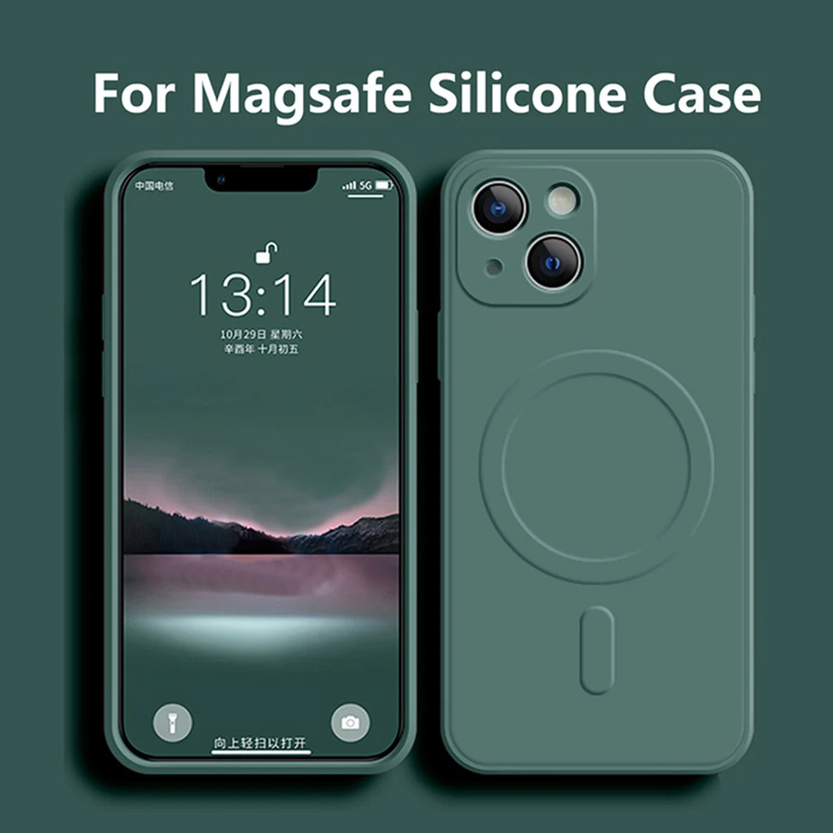 Liquid Silicone Shockproof Case For iPhone 18 17 16 15 14 13 12 11 Pro Max TPU Phone Magnetic Wireless Charger For Magsafe Cover