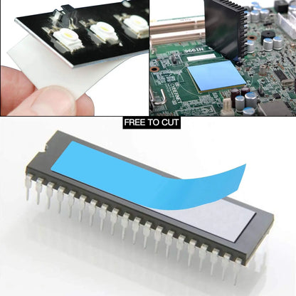 25 Meter 5 mm 8 mm 10 mm 12 mm 15 mm breites Transferband doppelseitiges thermisch leitfähiges Klebeband für Chip PCB LED-Streifen Kühlkörper