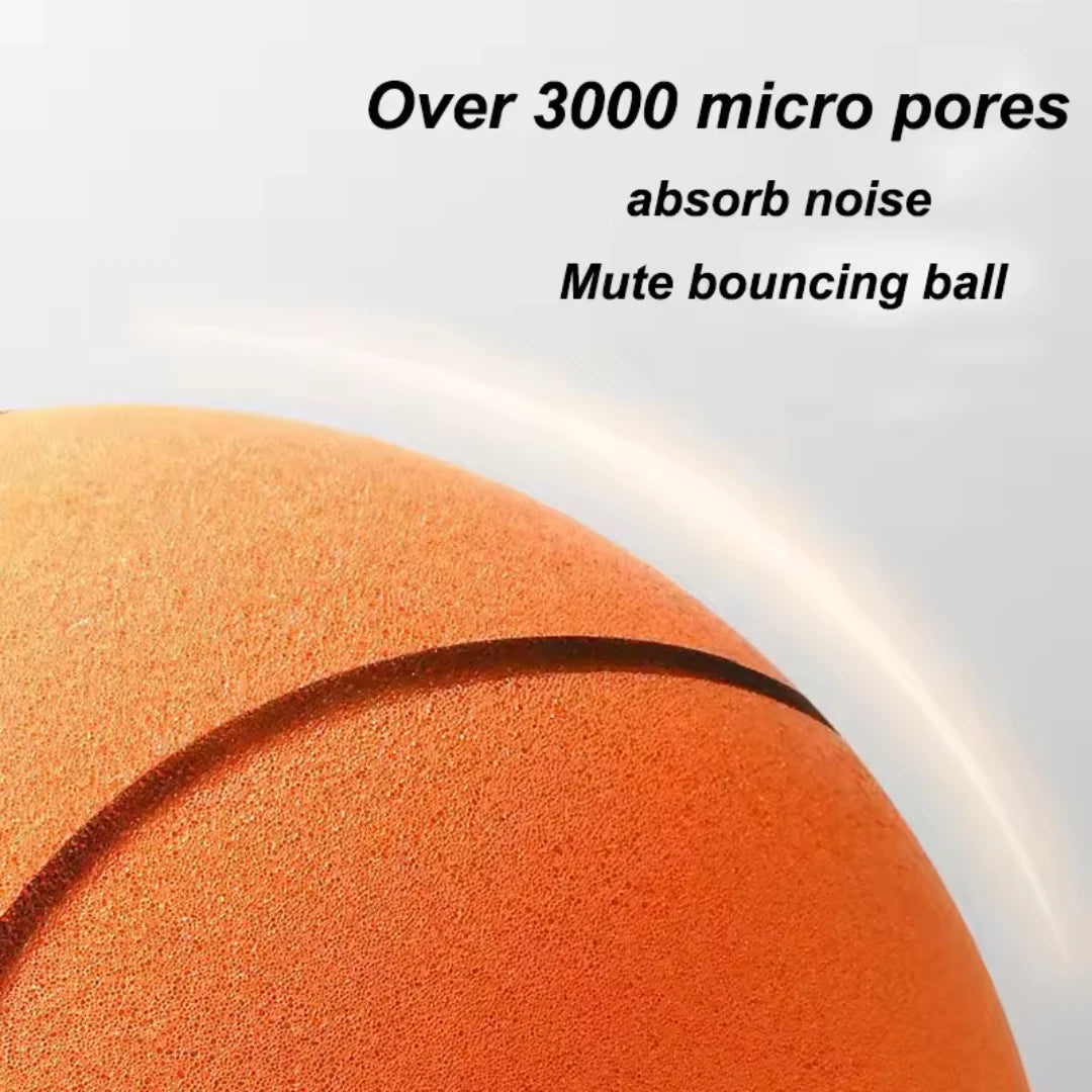Lautloser Basketball Geräuschlos Geräuscharm Hohe Dichte Weicher PU-Schaum Quetschbarer Ball Indoor Stummer Prellender Basketball Kindersportspielzeug