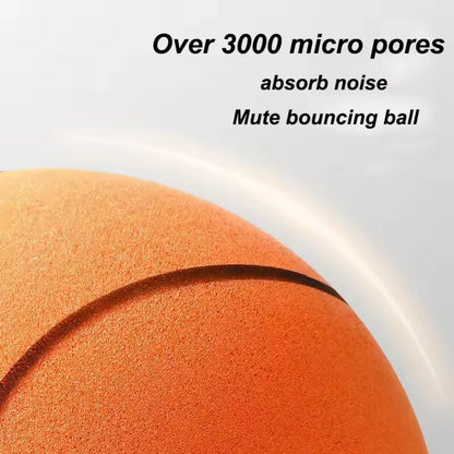 Lautloser Basketball Geräuschlos Geräuscharm Hohe Dichte Weicher PU-Schaum Quetschbarer Ball Indoor Stummer Prellender Basketball Kindersportspielzeug
