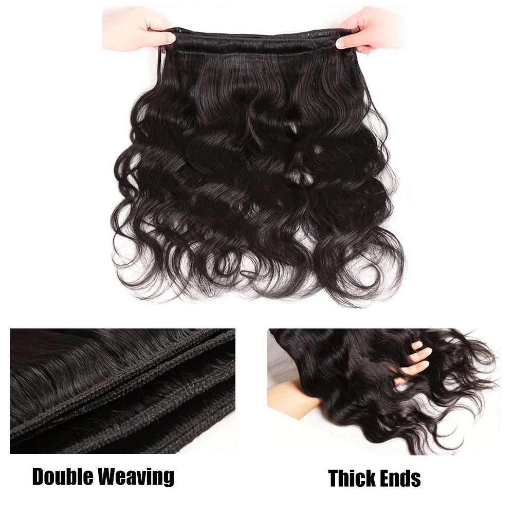 8-32 Zoll Body Wave Bundles Echthaar Brasilianisches Haar Weave Bundles 100% Echthaar Extensions Für Frauen 1pc Bundle