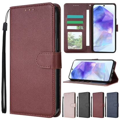 Magnetische Flip-Lederhülle mit Kartenfach für Samsung Galaxy A05s A06 A07 A12 A13 A14 A15 A16 A17 A24 A26 A34 A35 A36 A52 A53 A54 A55 A56