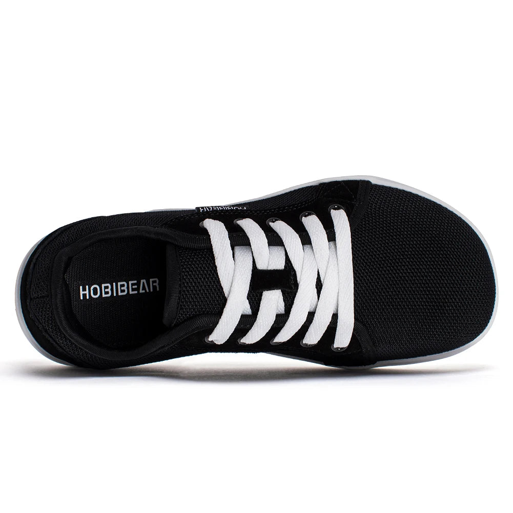HOBIBEAR Weite Barfußschuhe für Unisex Outdoor Laufen Zero Drop Freizeitsneaker Minimalistische Schuhe