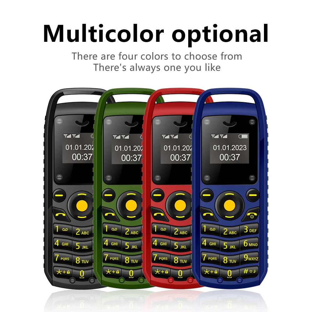 SERVO B25 Tasten-Mini-Mobiltelefon 2 SIM-Standby Bluetooth-Wählfunktion Umgebungs-Verschleiß-Blacklist Kleinste Backup-Handys für den Sport